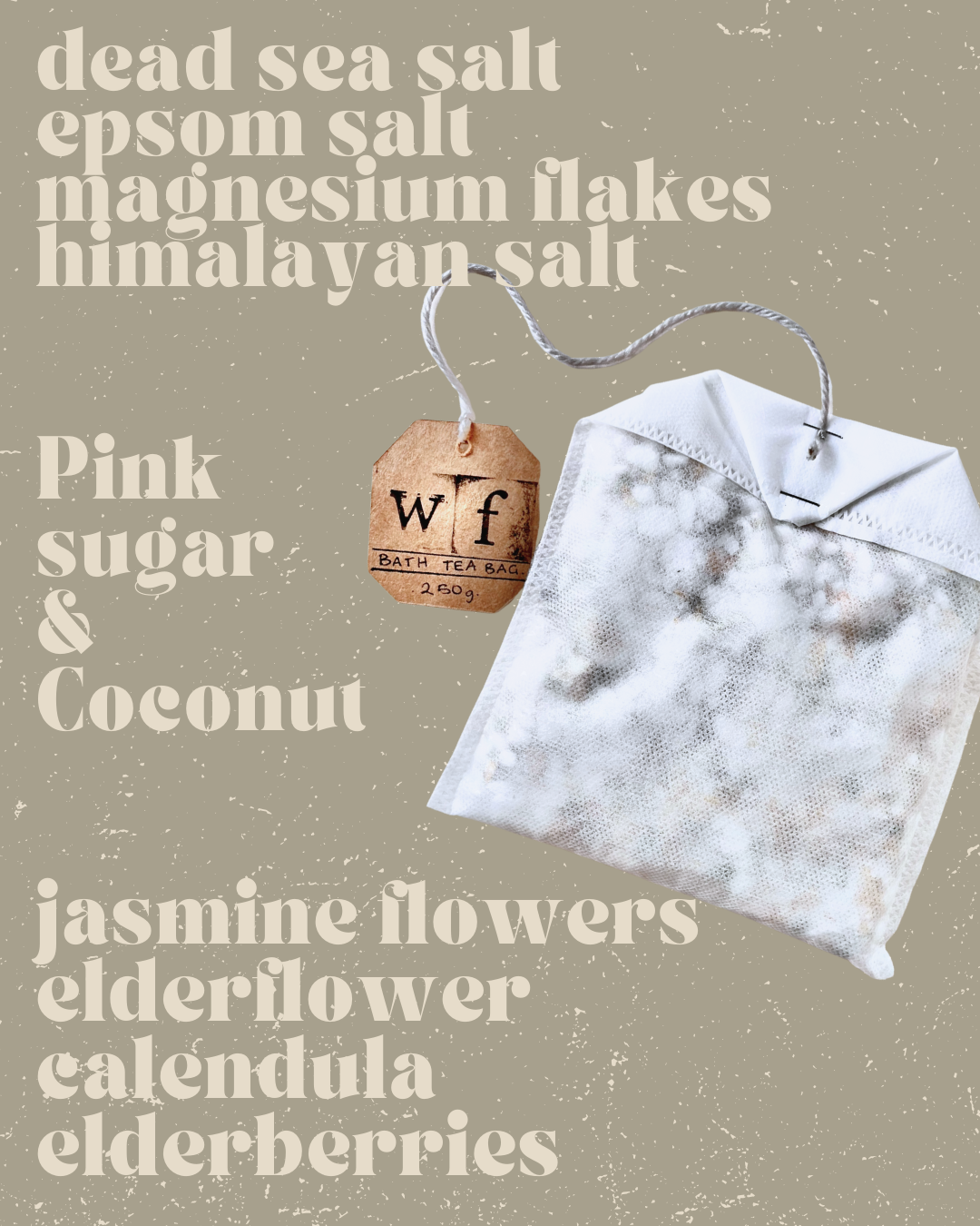 Pink Sugar & Coconut Bath Tea Bag