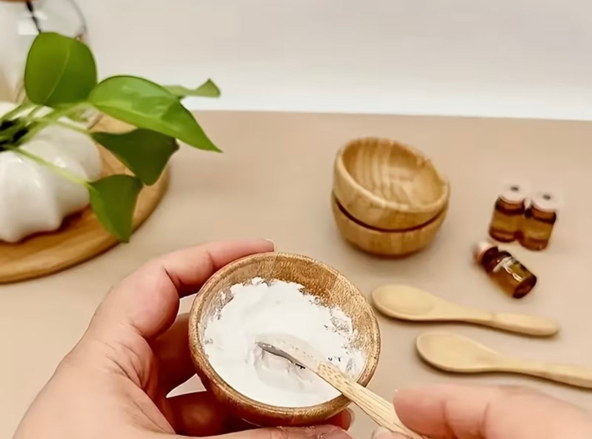 Bamboo DIY Face Mask Bowl & Spoons